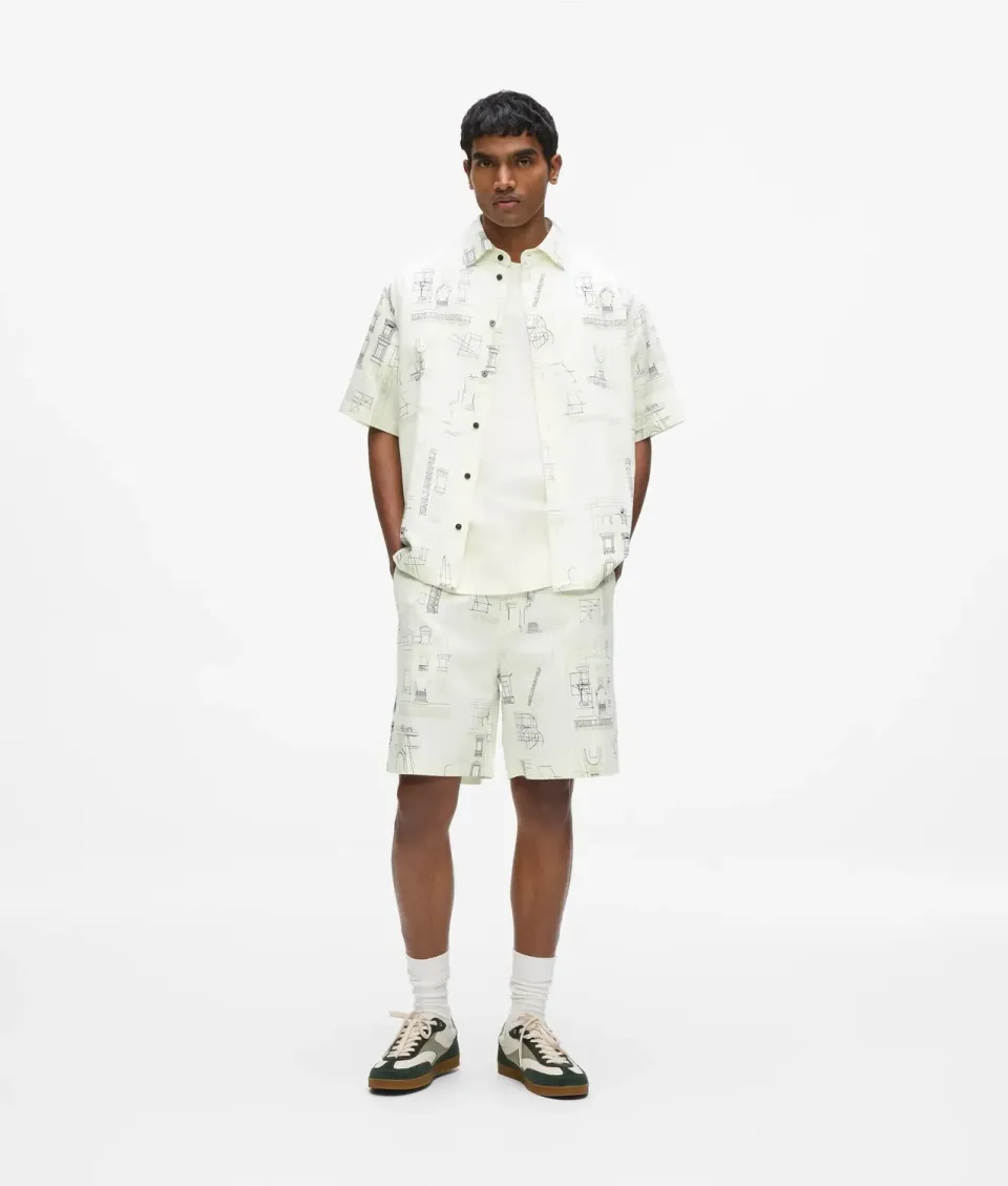 Karl Lagerfeld Maison de Karl Sketch Shorts Print XS-XL