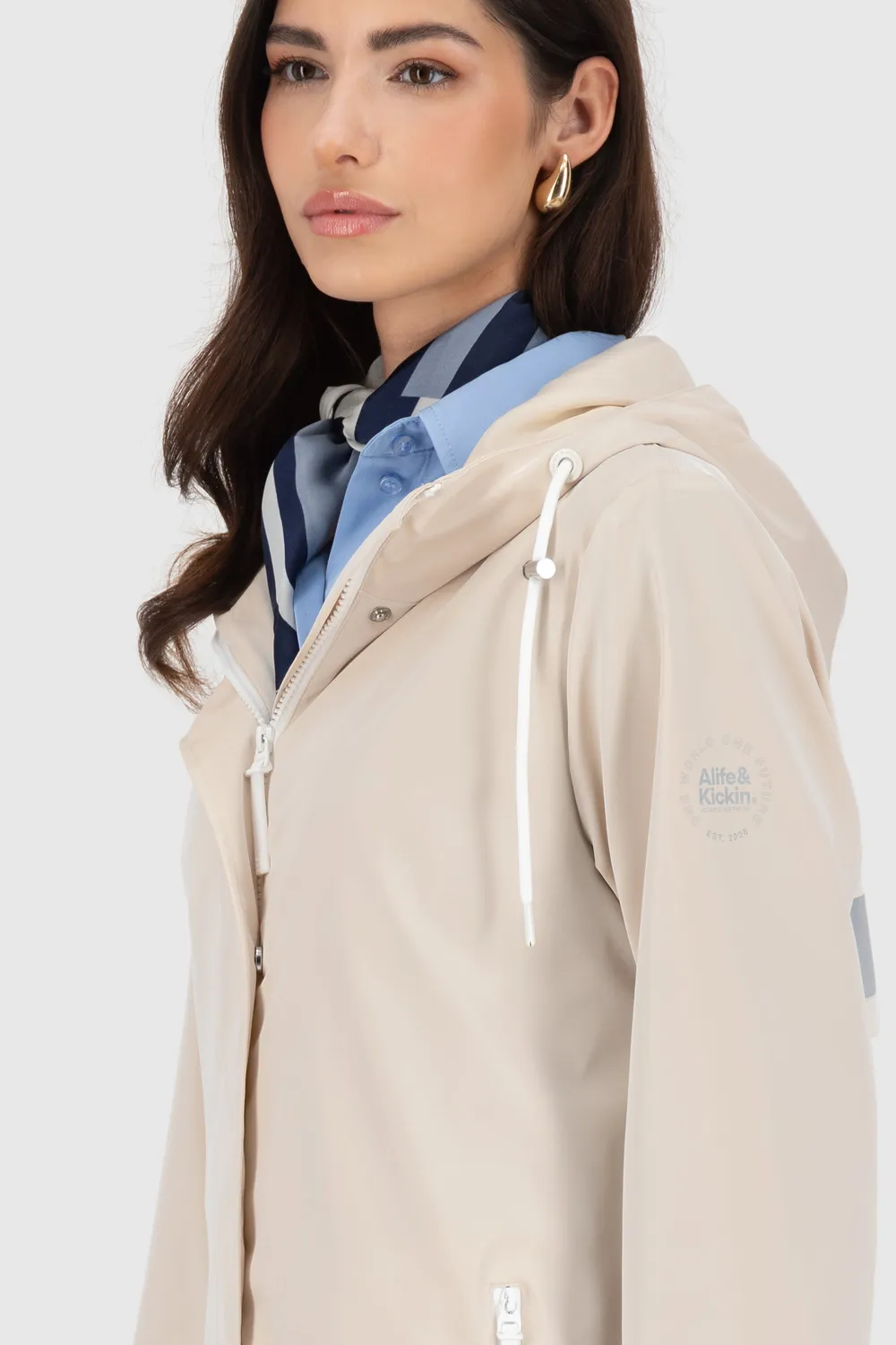 Alife & Kickin NuriaAK A Regenjacke beige Damen