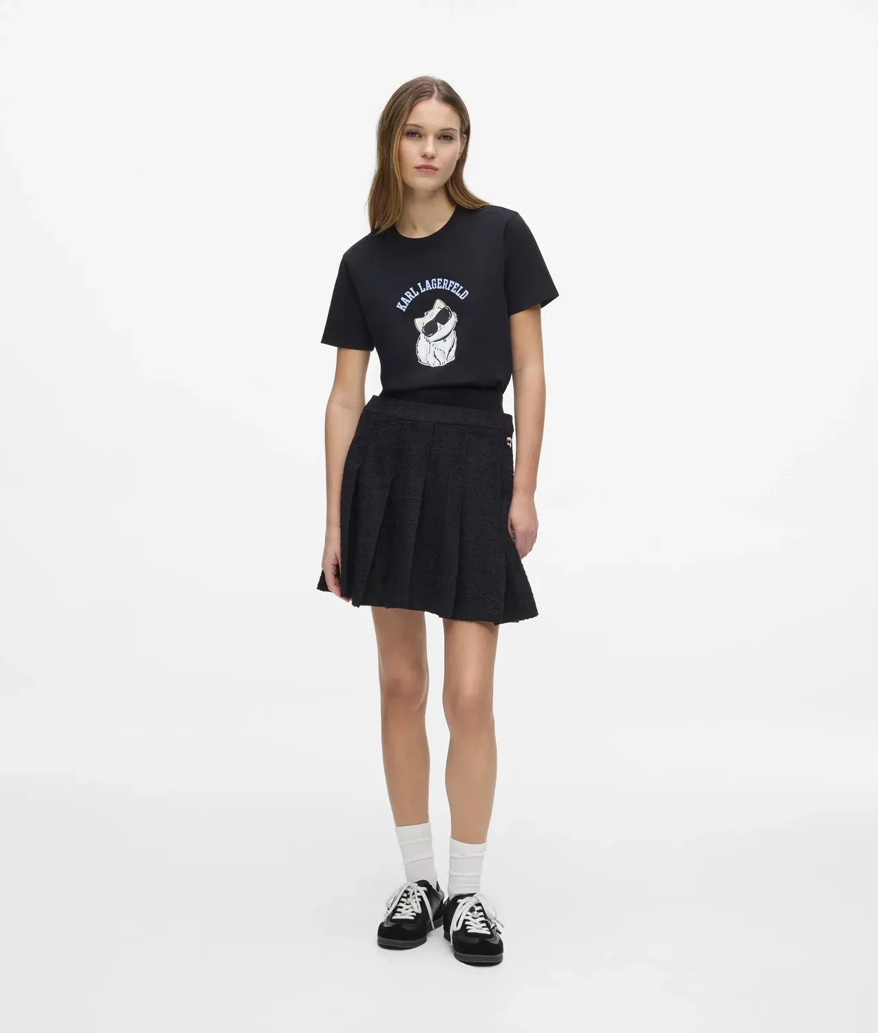 Karl Lagerfeld Ikon Choupette T-Shirt Bio-Baumwolle
