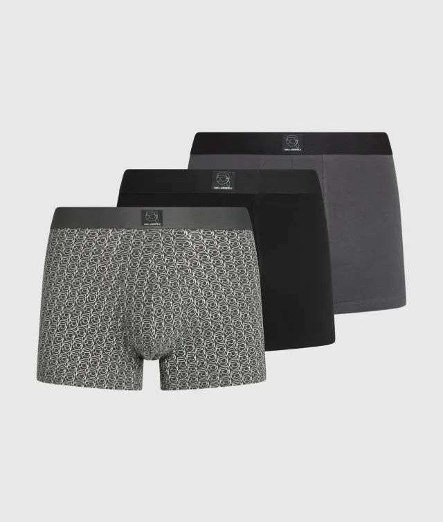 Karl Lagerfeld Ikon Patch Trunks 3er-Pack Baumwolle