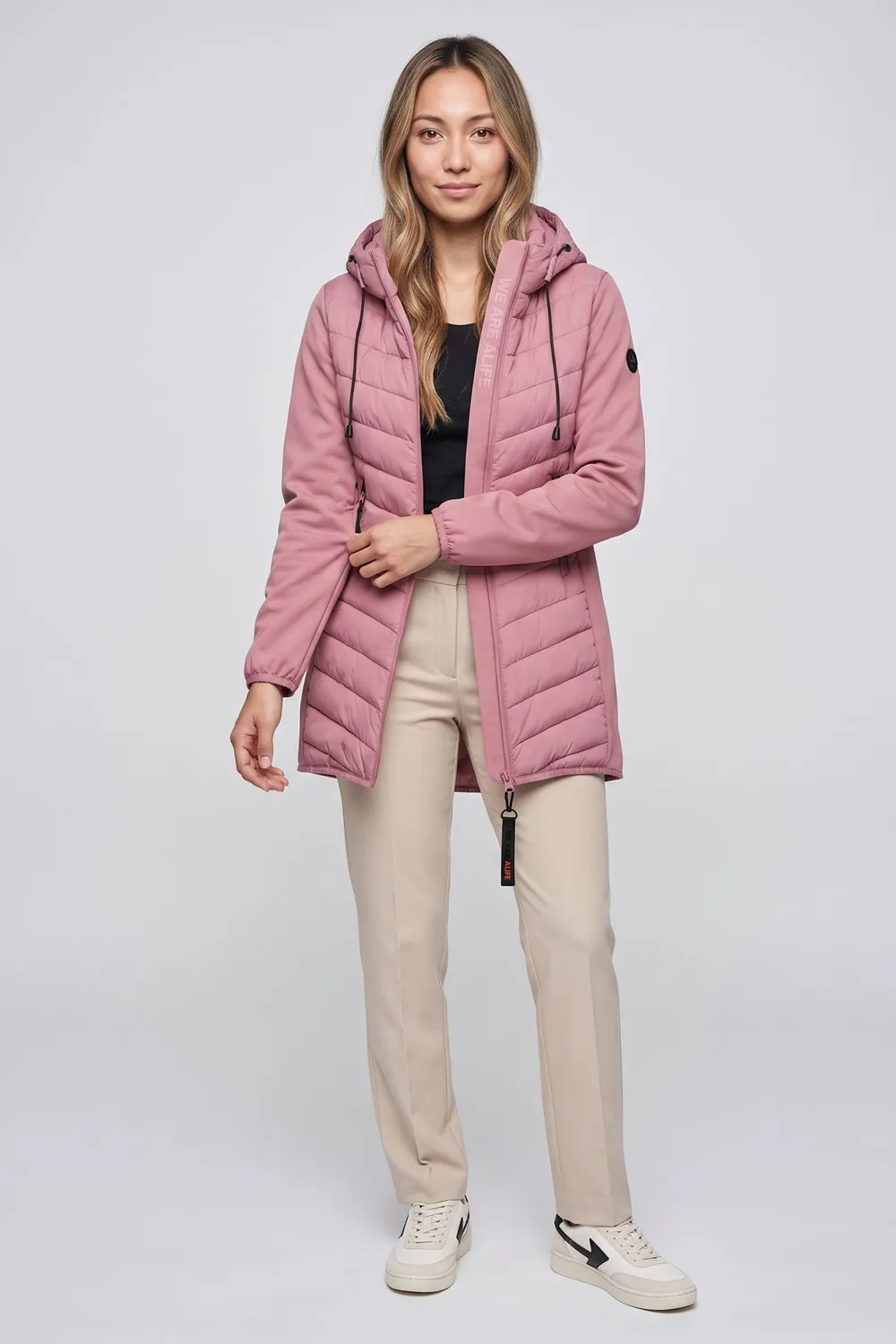 Alife & Kickin YlvaAK A Jacke rot lang Hybrid Damen