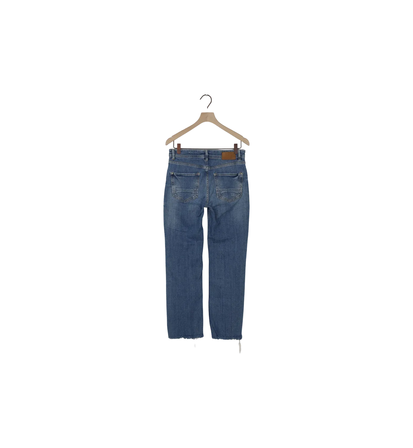 Mos Mosh MMEverly Archive Jeans 27 Blau High-Rise Bio-Baumwolle