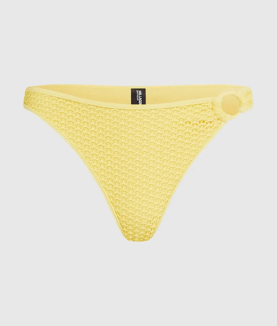 Karl Lagerfeld Crochet Bikinihose High-Leg Nylon