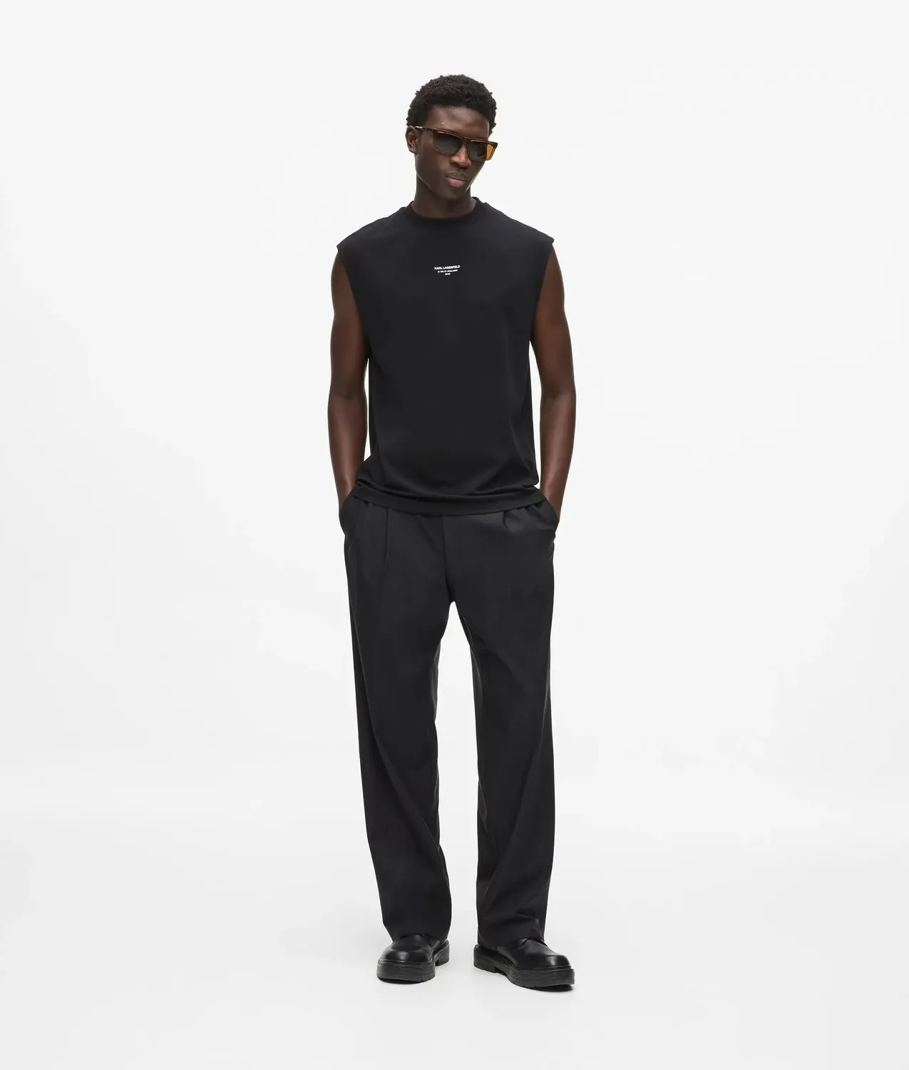 Karl Lagerfeld Tank Top Herren Jersey oversized Logo