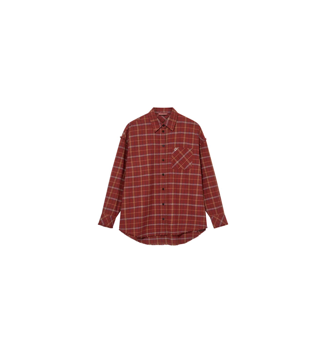 Mos Mosh MMHMine Flanellhemd Oversize Karo Burnt Brick