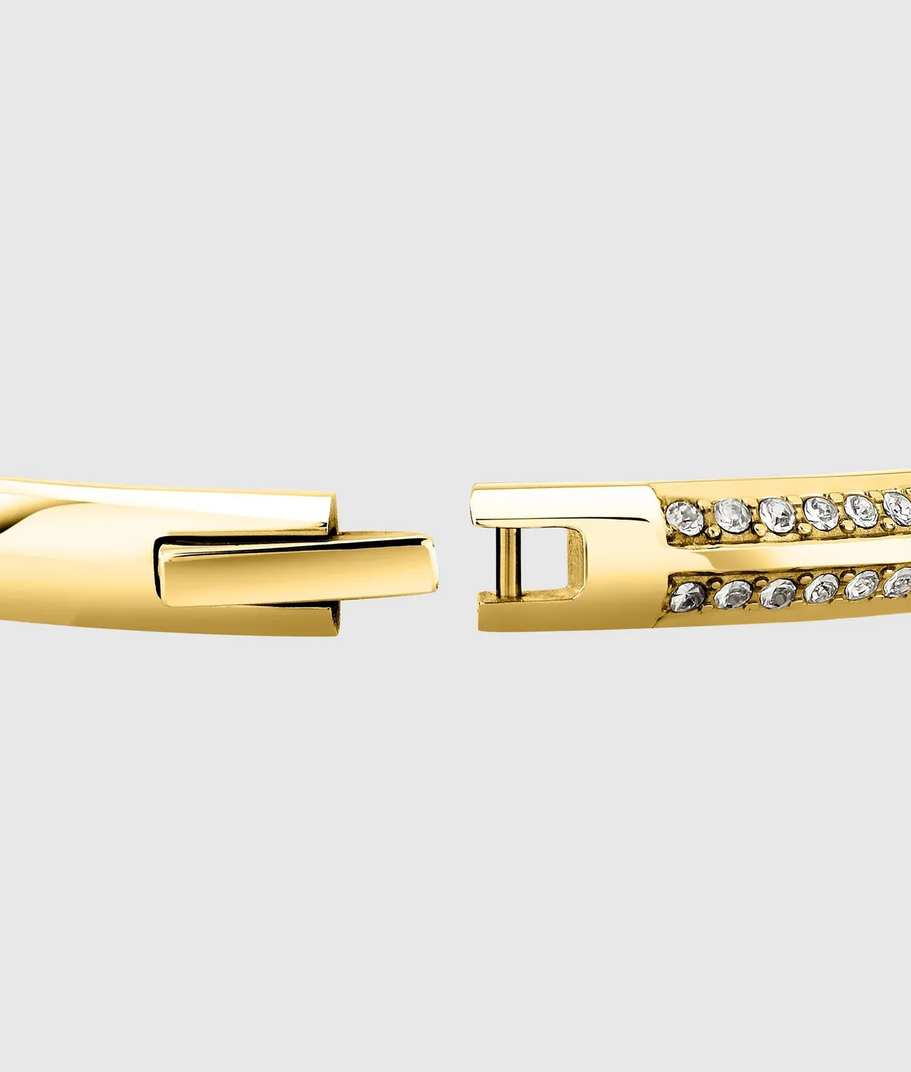 Karl Lagerfeld Gold Crystal Bangle Armreif