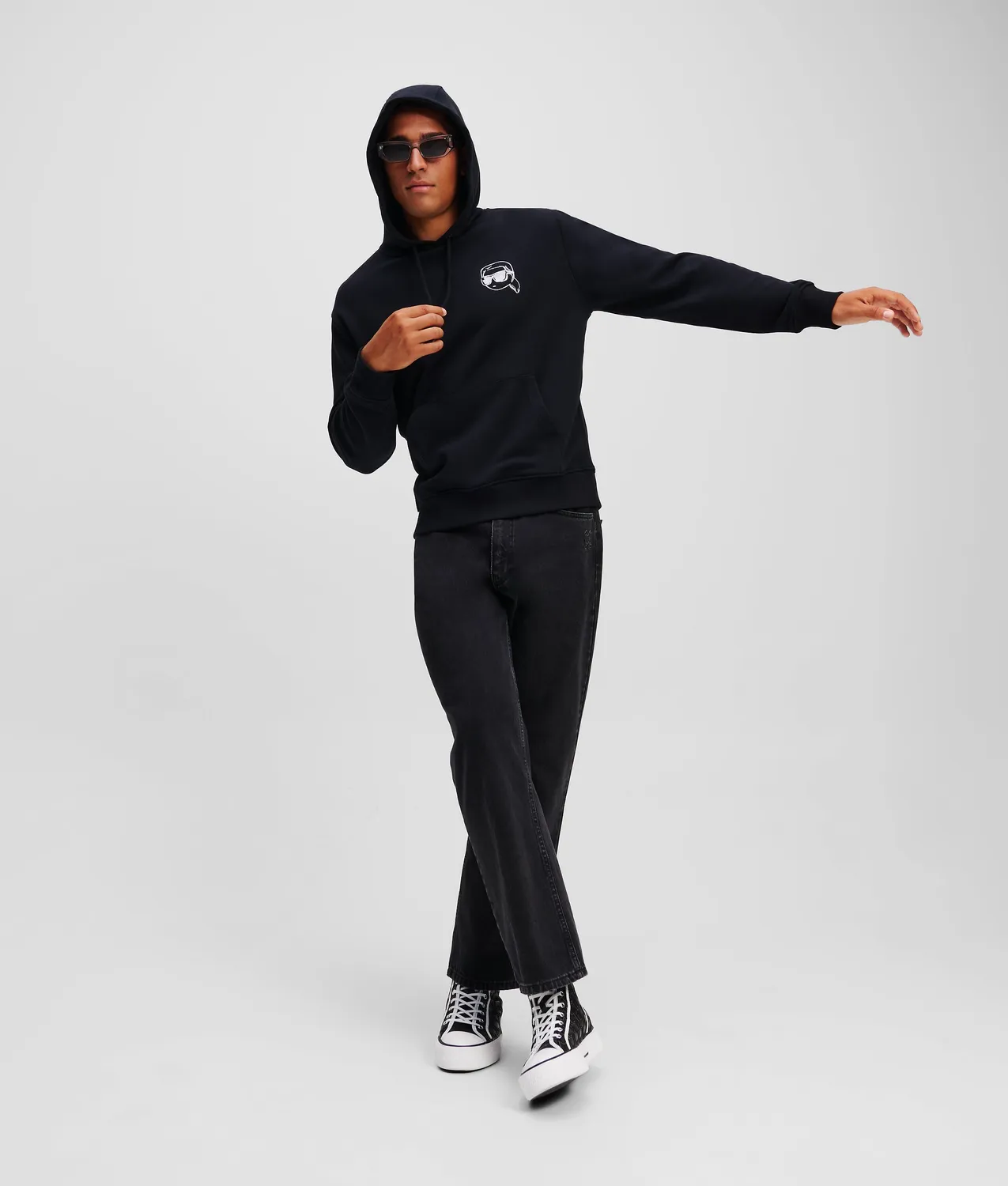 Karl Lagerfeld Ikon Hoodie Kängurutasche Herren