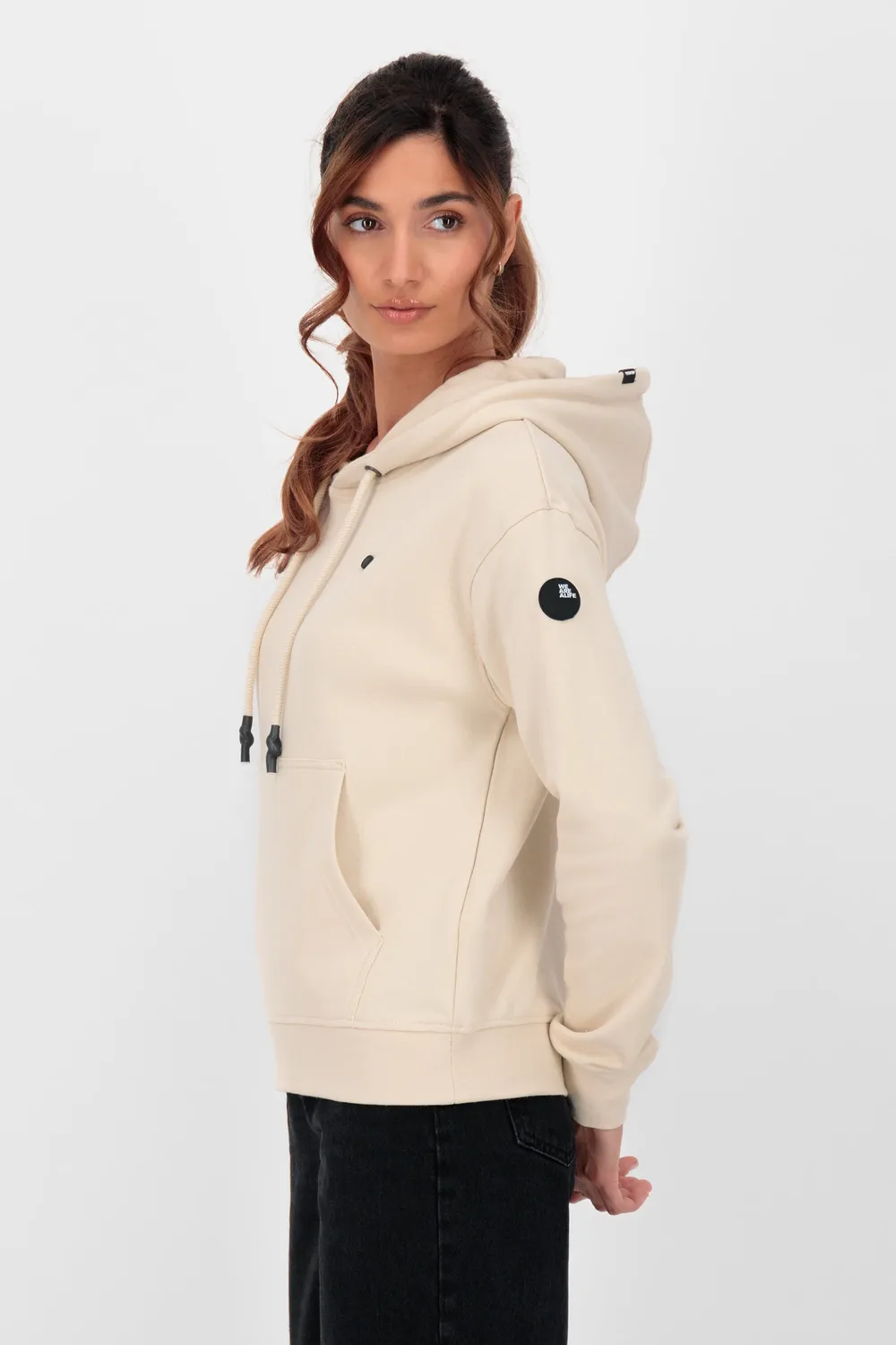 Alife & Kickin TwigAK A Hoodie Beige Baumwolle kurz