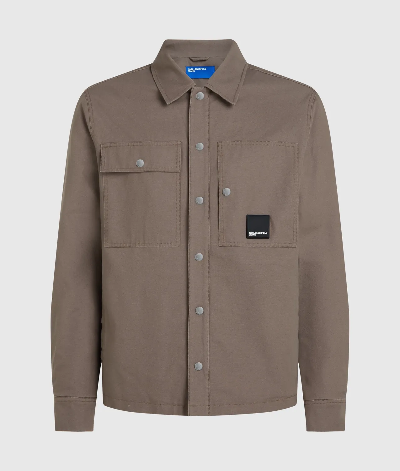 Karl Lagerfeld KL Jeans Canvas Overshirt Jacke leicht wattiert