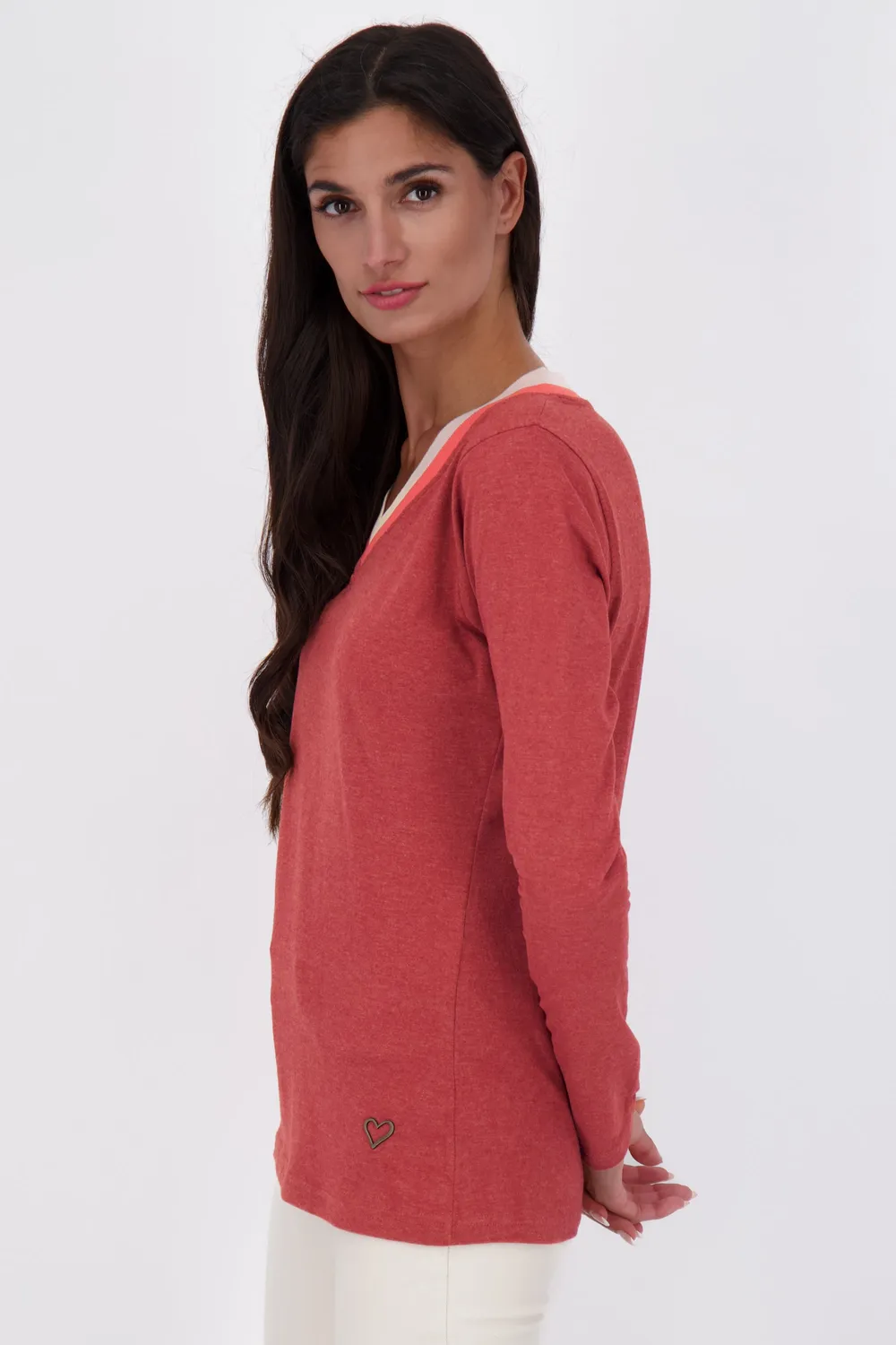 Alife & Kickin IziaAK A Longsleeve Damen Dunkelrot