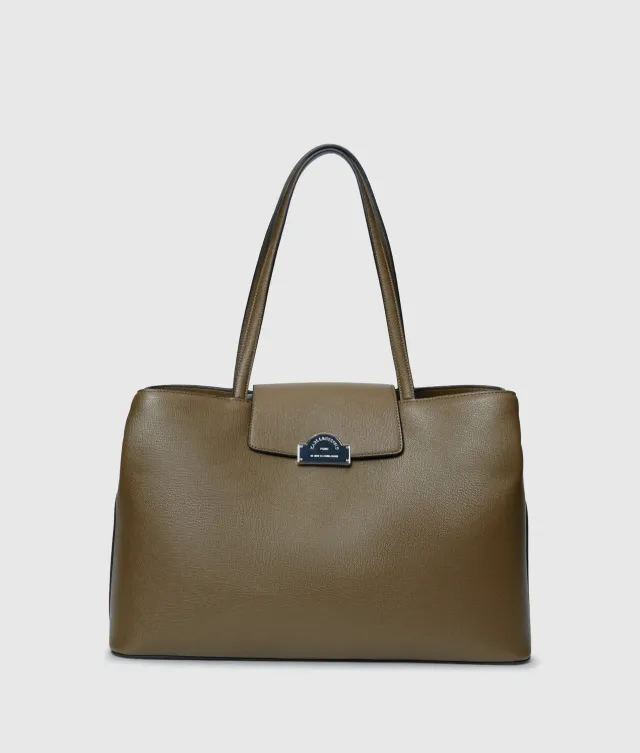 Karl Lagerfeld Rue St-Guillaume Tote Laptop Metallplakette