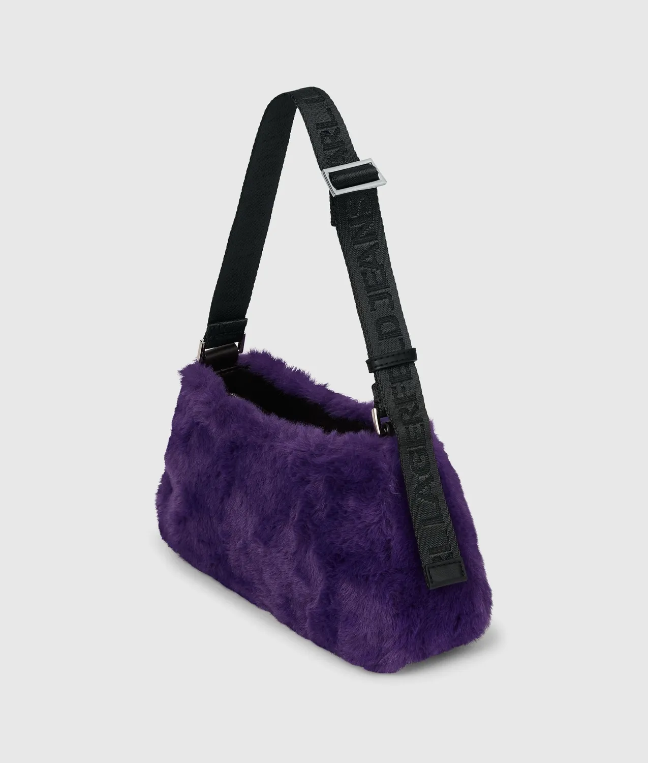 Karl Lagerfeld Box Logo Furry Schultertasche Plüsch