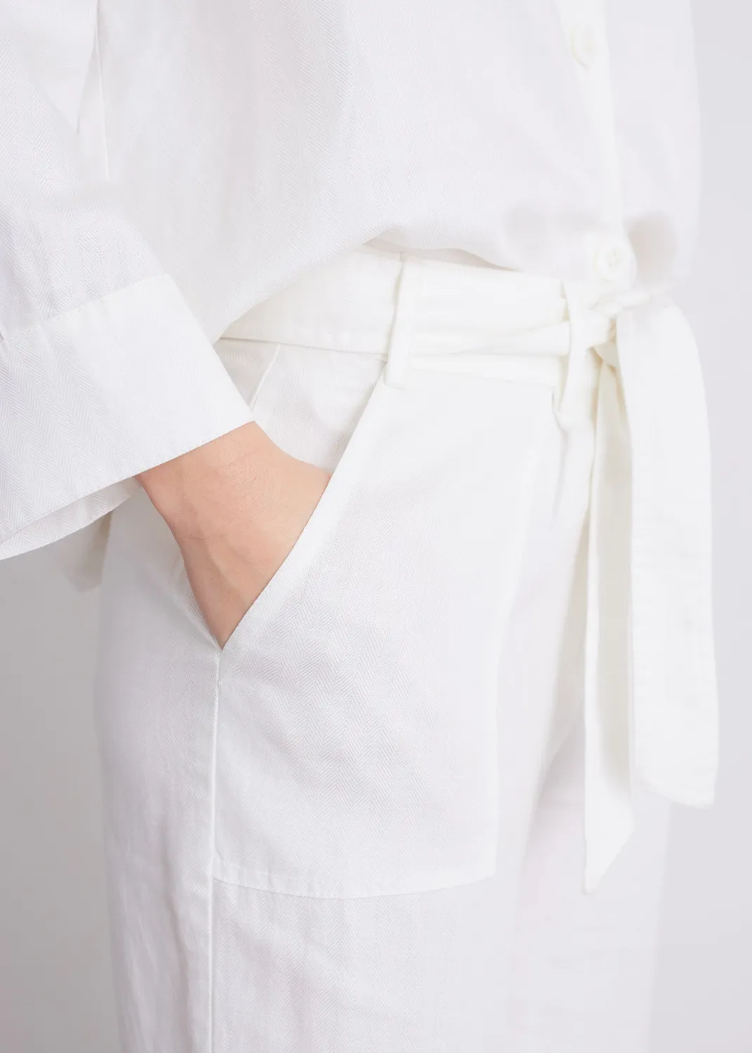 Senatex Lyocell-Leinen Hose Off-White