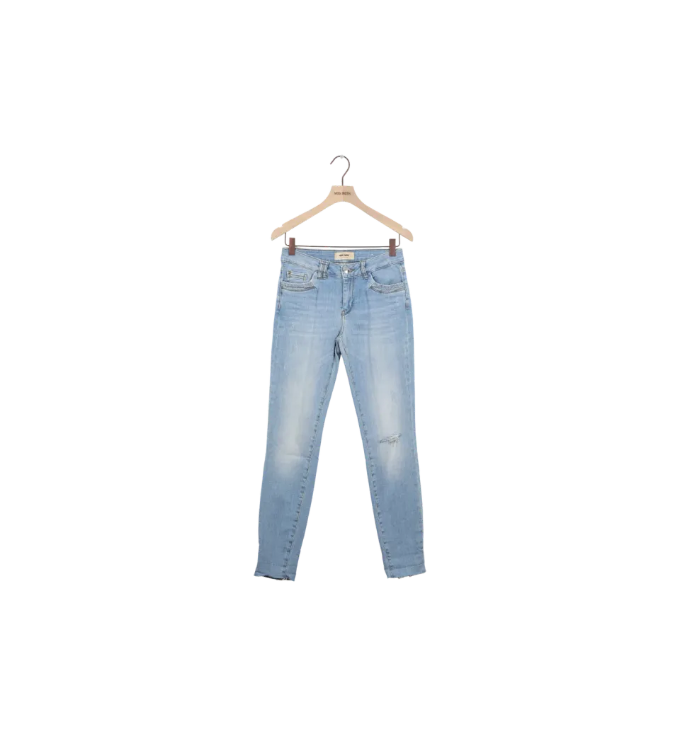 Mos Mosh MMSumner Dive Jeans 26 Hellblau Slim Secondhand