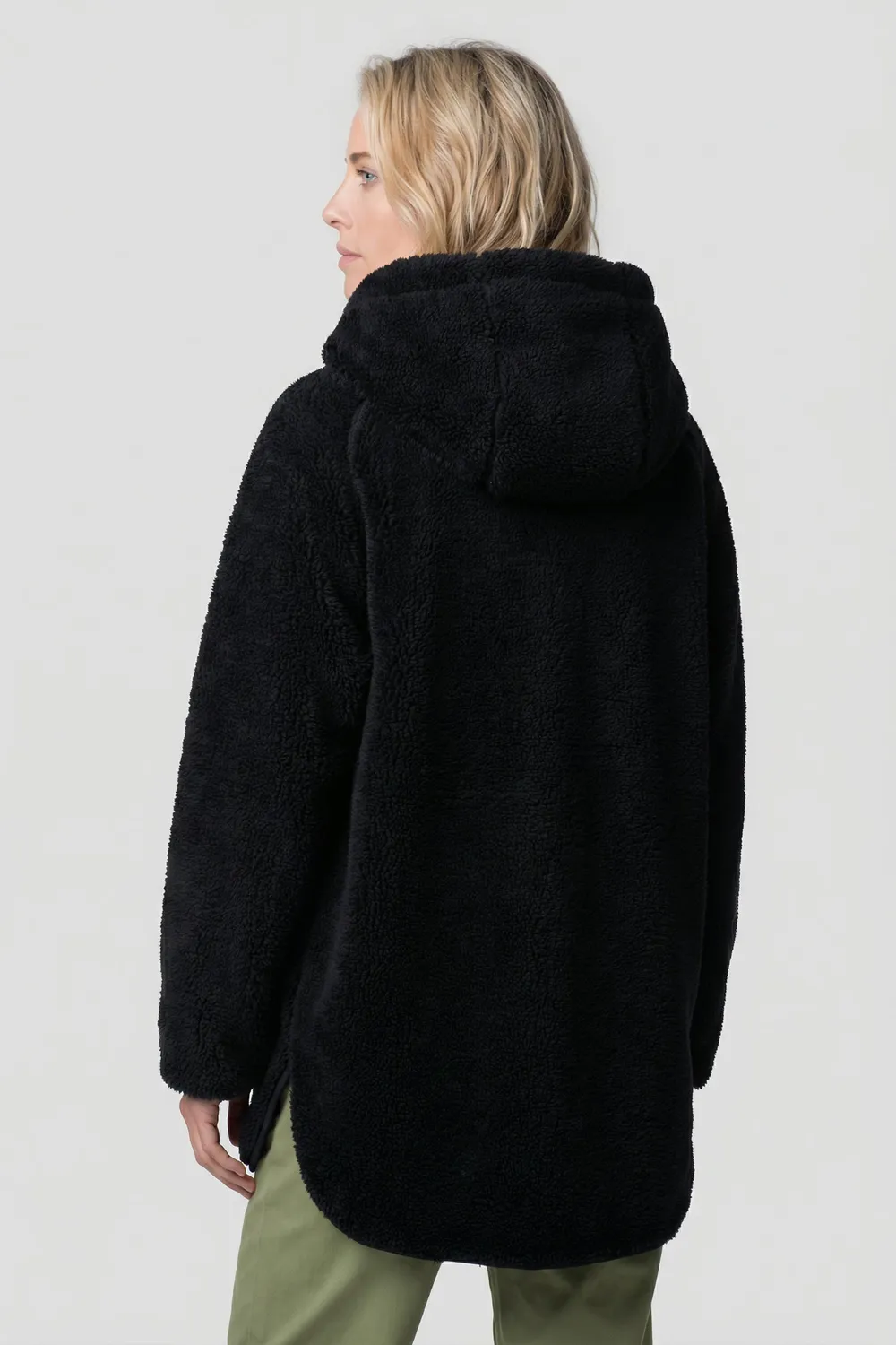 Alife & Kickin DominiqueAK T Teddyjacke Schwarz Damen Flausch