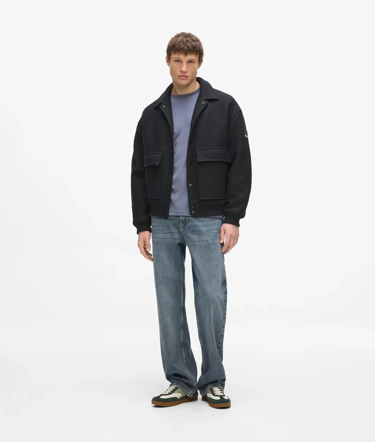 Karl Lagerfeld KL Jeans Baggy Tinted Jeans blau rigid