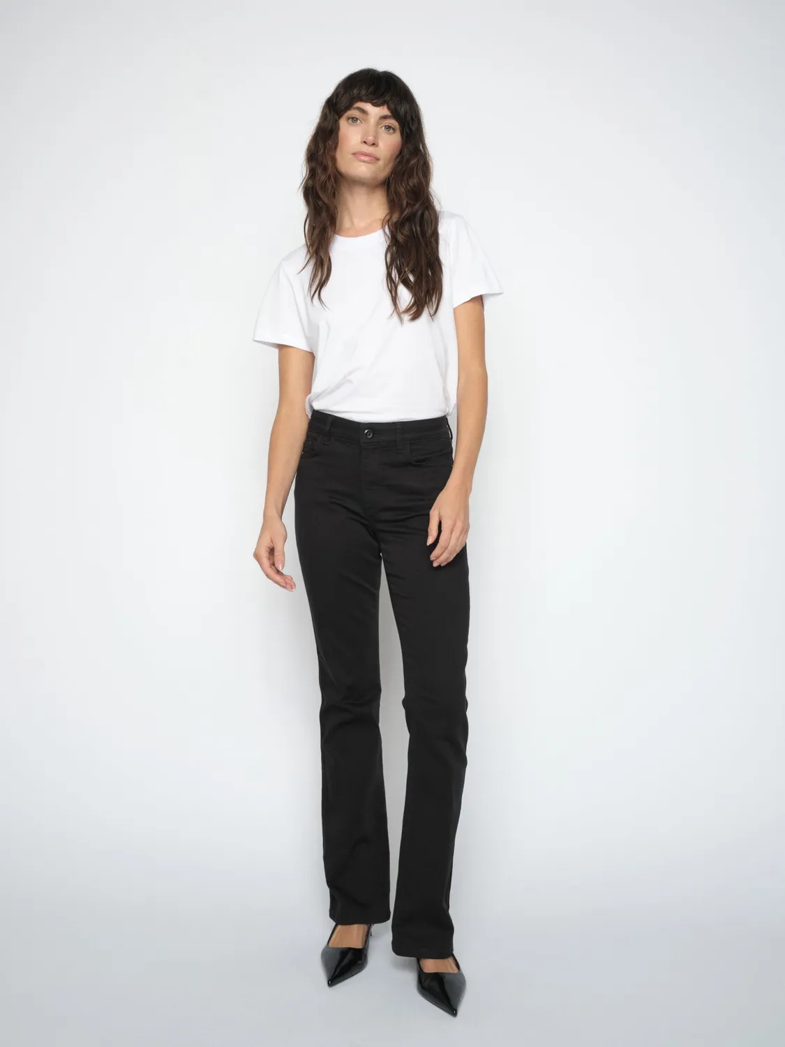 Mos Mosh MMAshley Deluxe Jeans Blau Flare Stretch