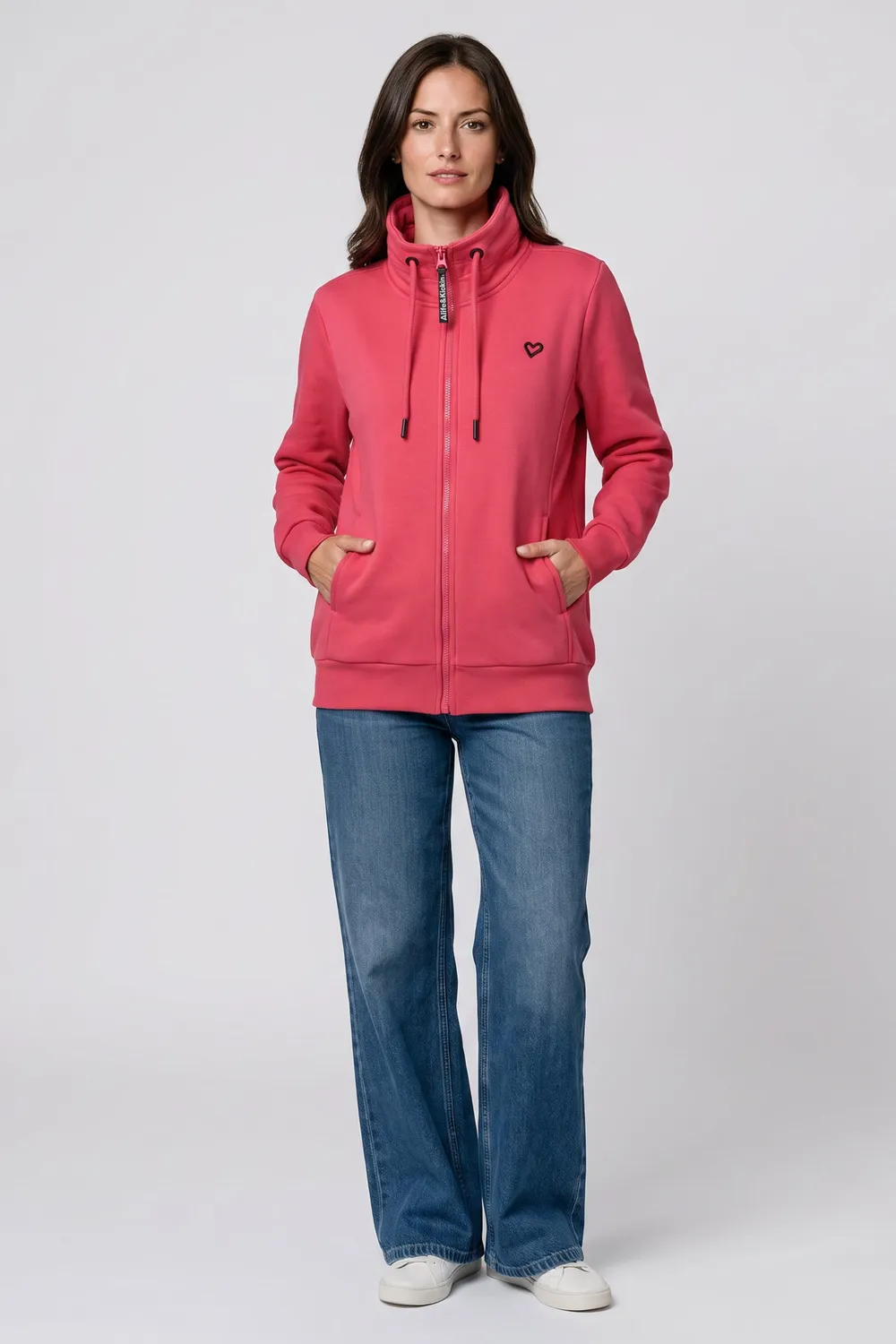 Alife & Kickin LisbethAK A Sweatjacke Rot Baumwolle