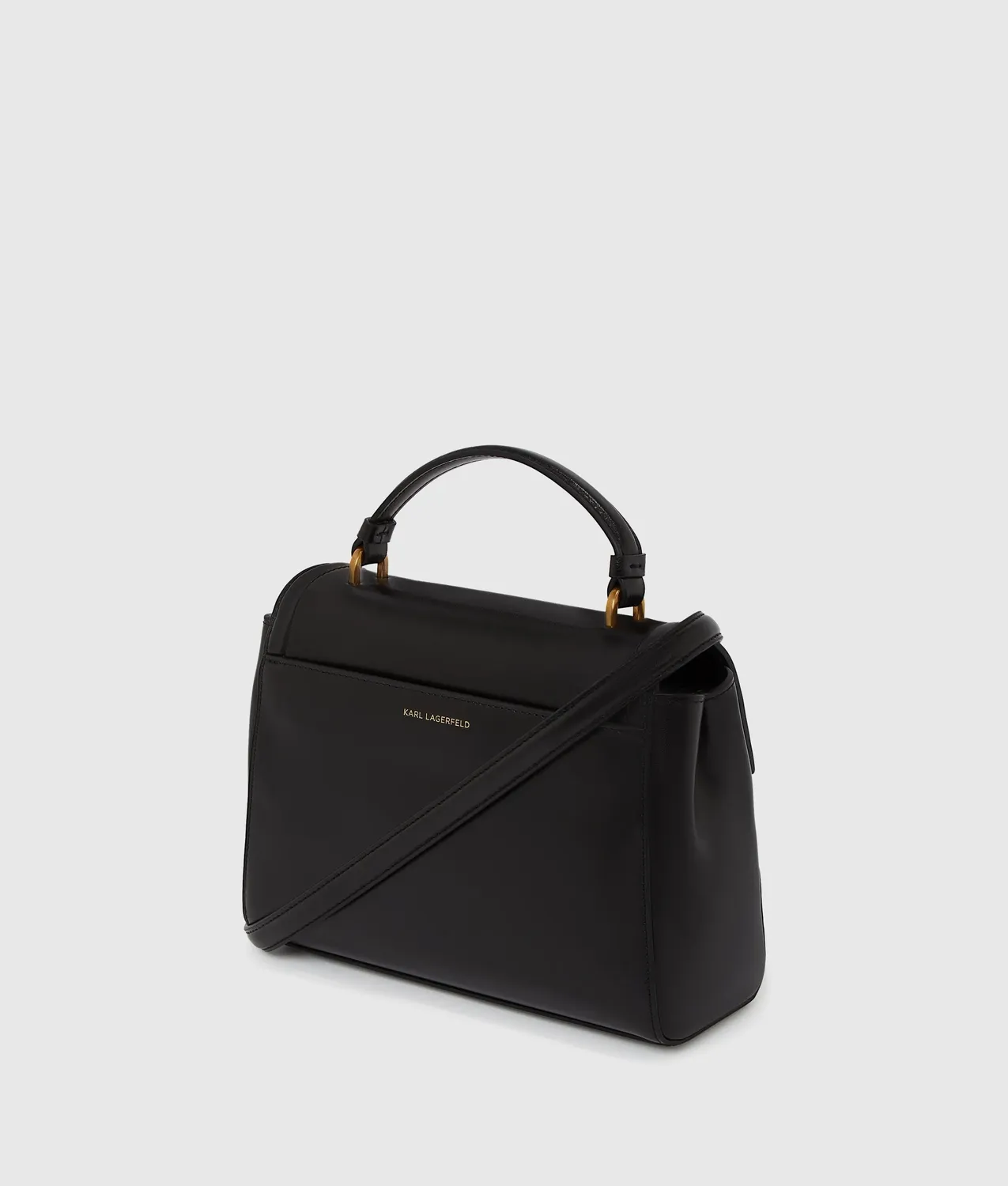 Karl Lagerfeld K/Autograph Henkeltasche Leder schwarz