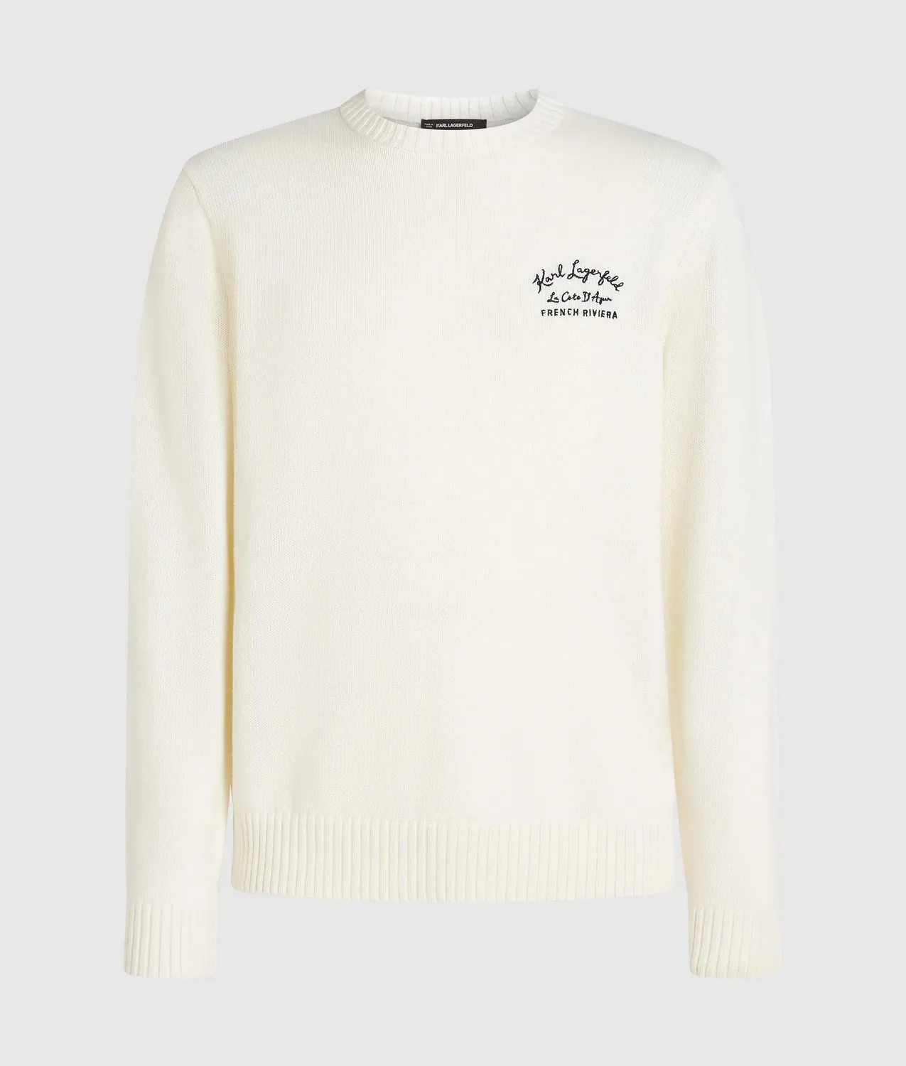 Karl Lagerfeld Côte d'Azur Pullover Baumwolle Gr L