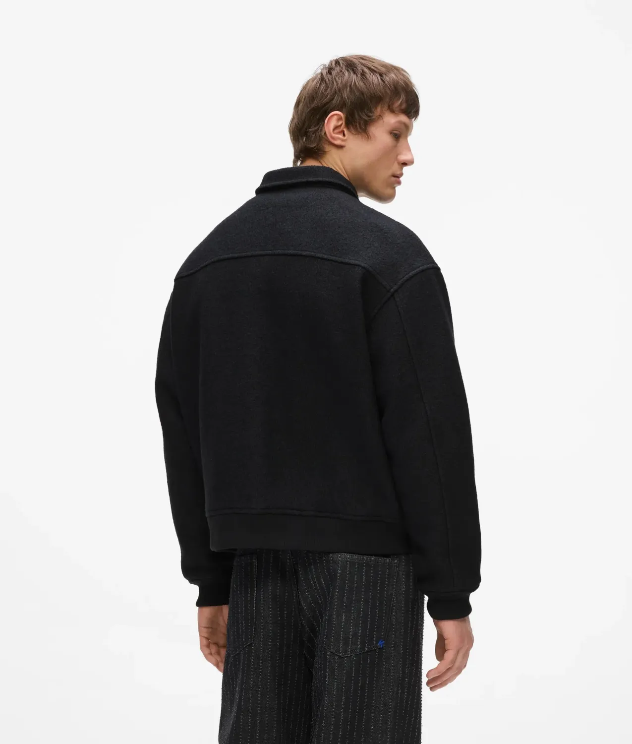 Karl Lagerfeld KL Jeans Wool-Blend Bomberjacke Wolle
