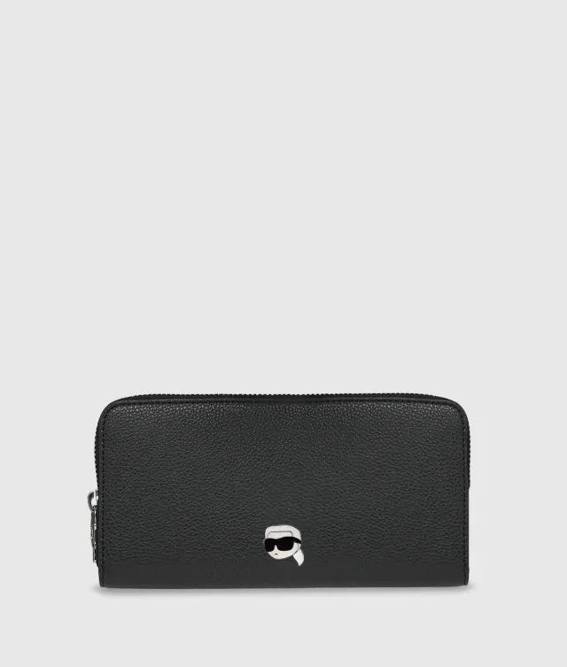 Karl Lagerfeld Ikon Pebble Geldbörse One Size mit Reissverschluss
