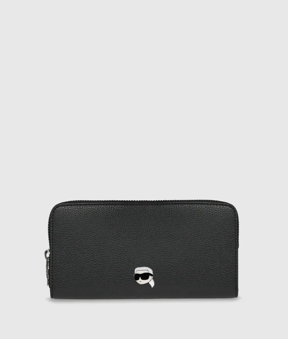 Karl Lagerfeld Ikon Pebble Geldbörse One Size mit Reissverschluss