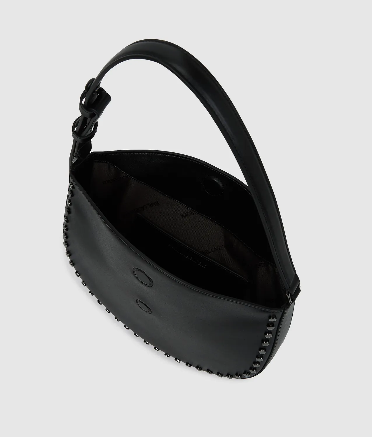 Karl Lagerfeld K/Signature Moon Bag Leder Nieten