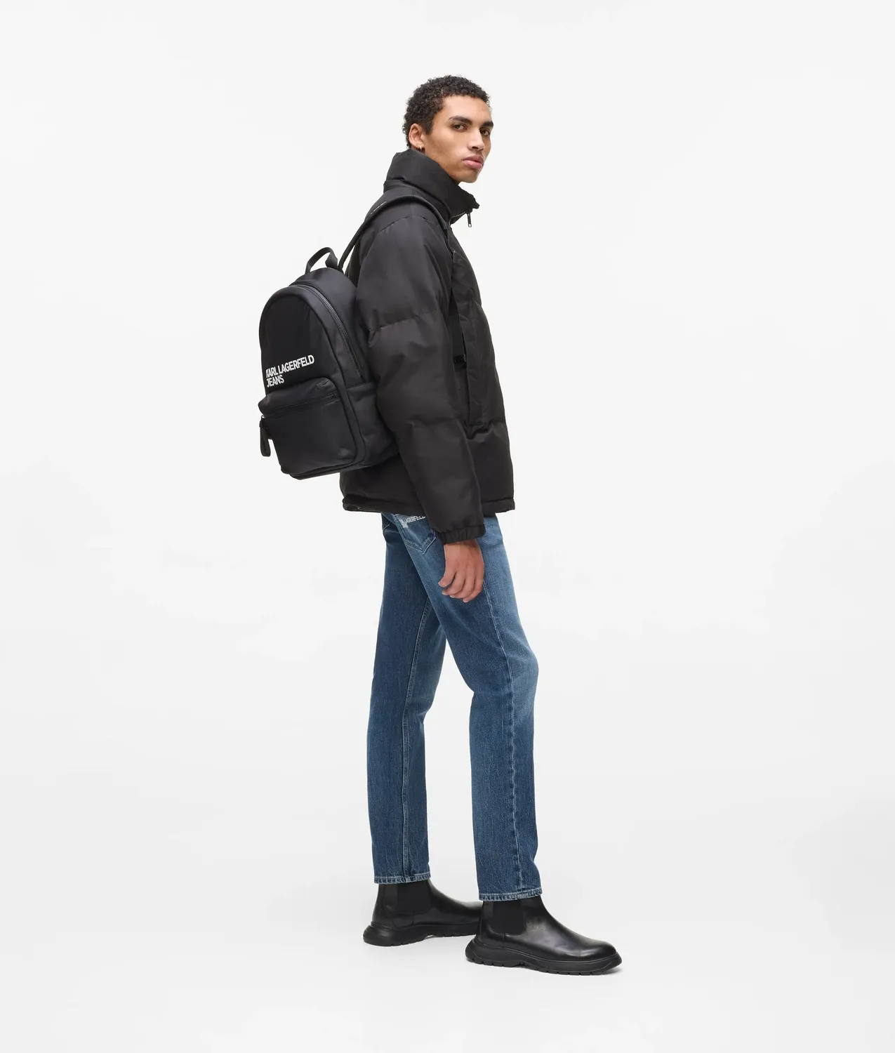 Karl Lagerfeld KL Jeans Logo Nylon Rucksack One Size