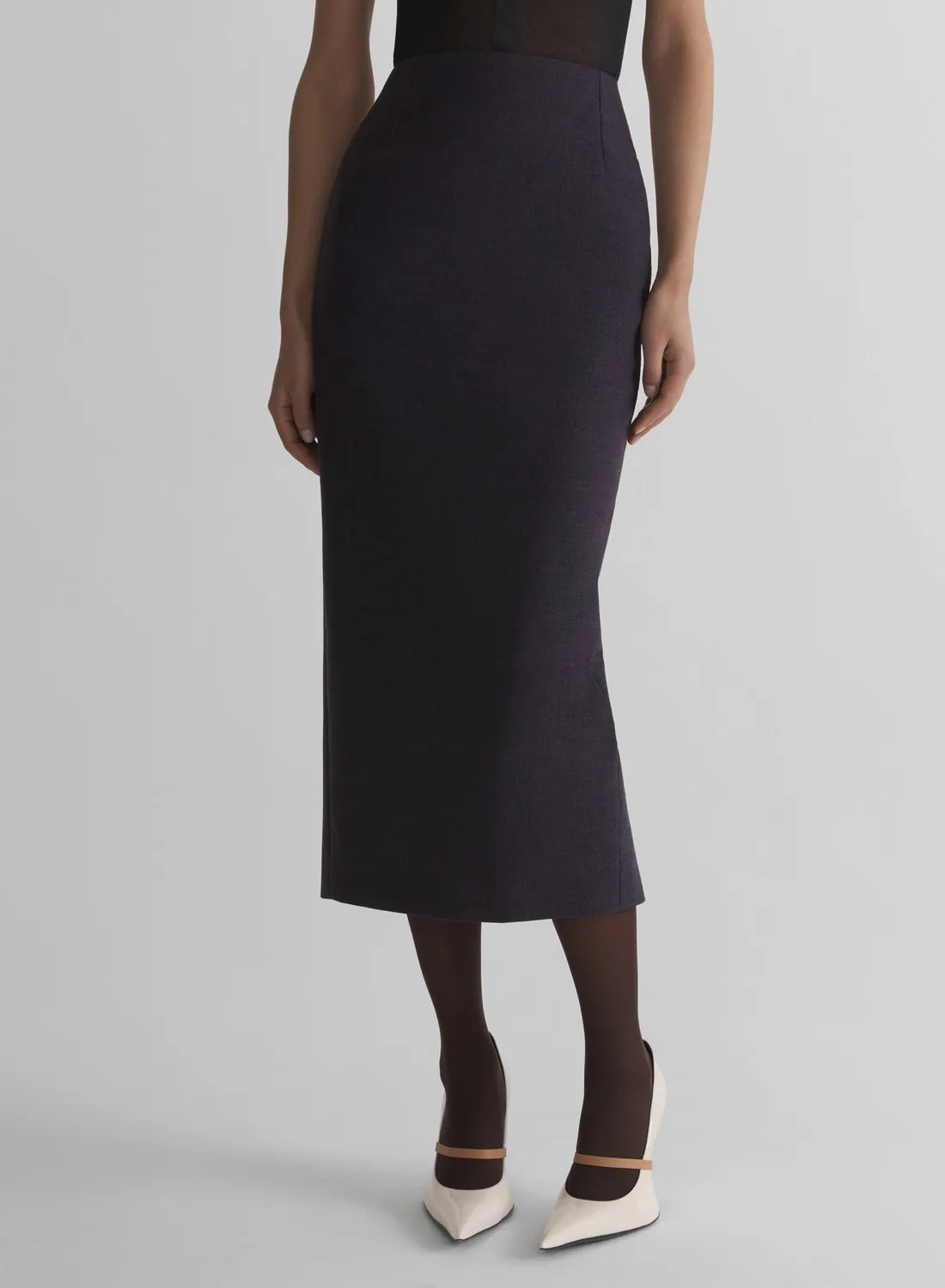Mugler Ink Pencil Rock Navy Wolle Bleistift