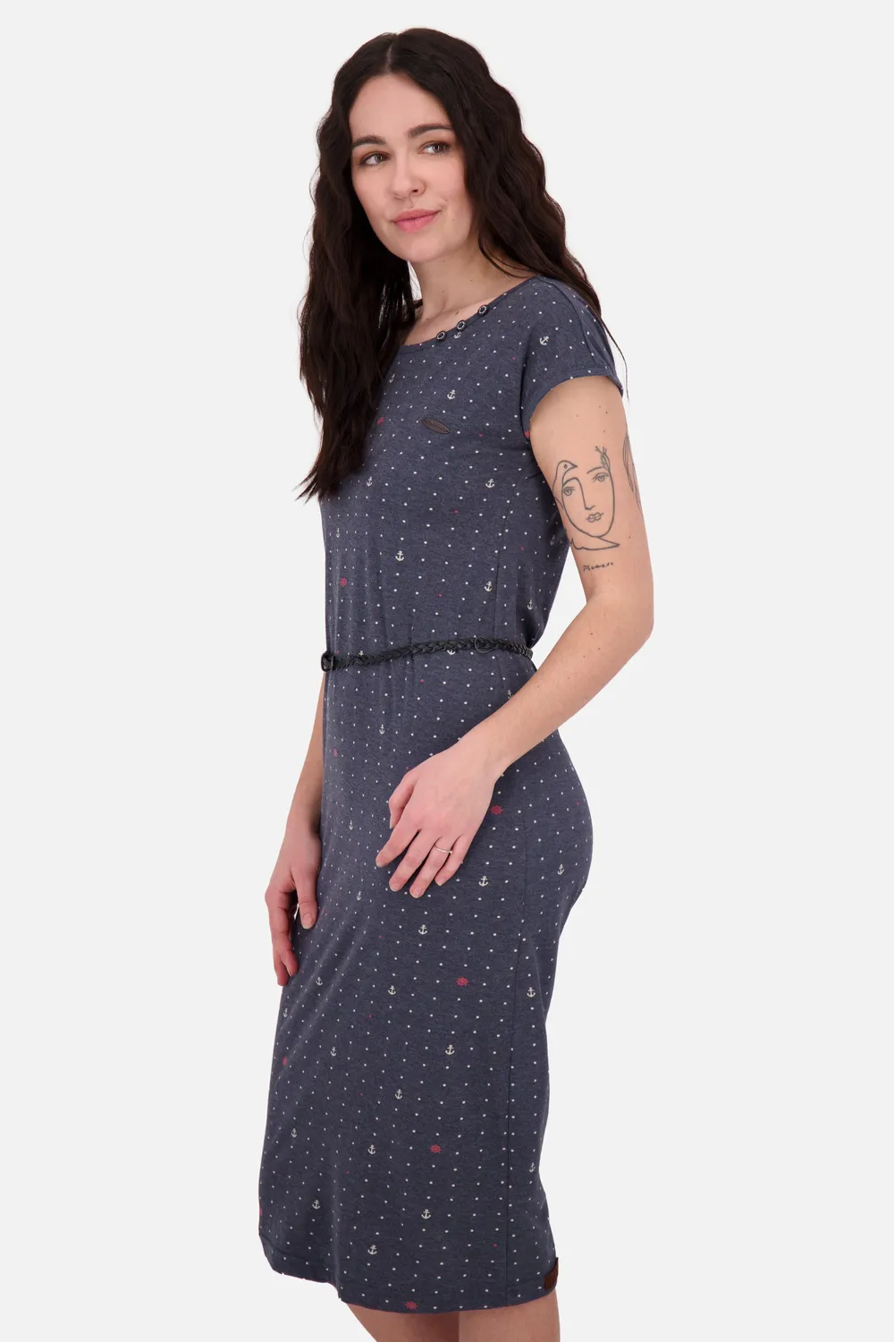 Alife & Kickin MelliAK B Kleid Dunkelblau Jersey kurz