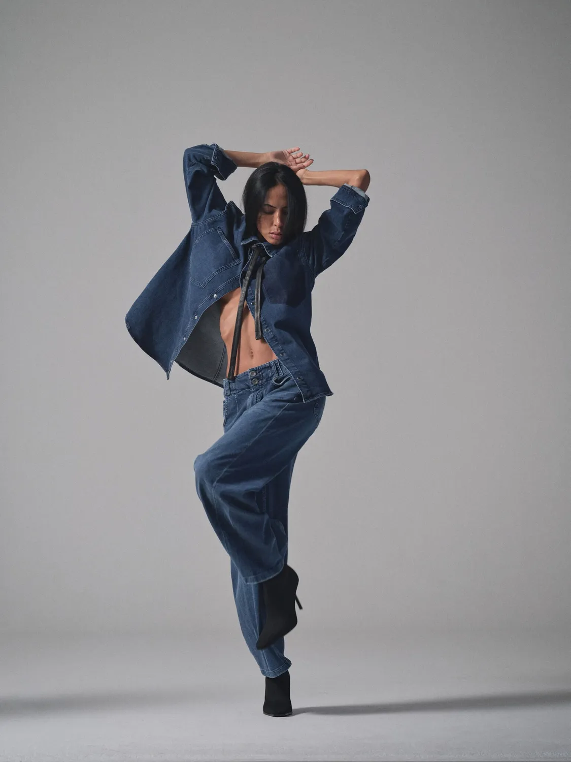 Mos Mosh MMHAll Time Skjorta Hemd Denim Oversized