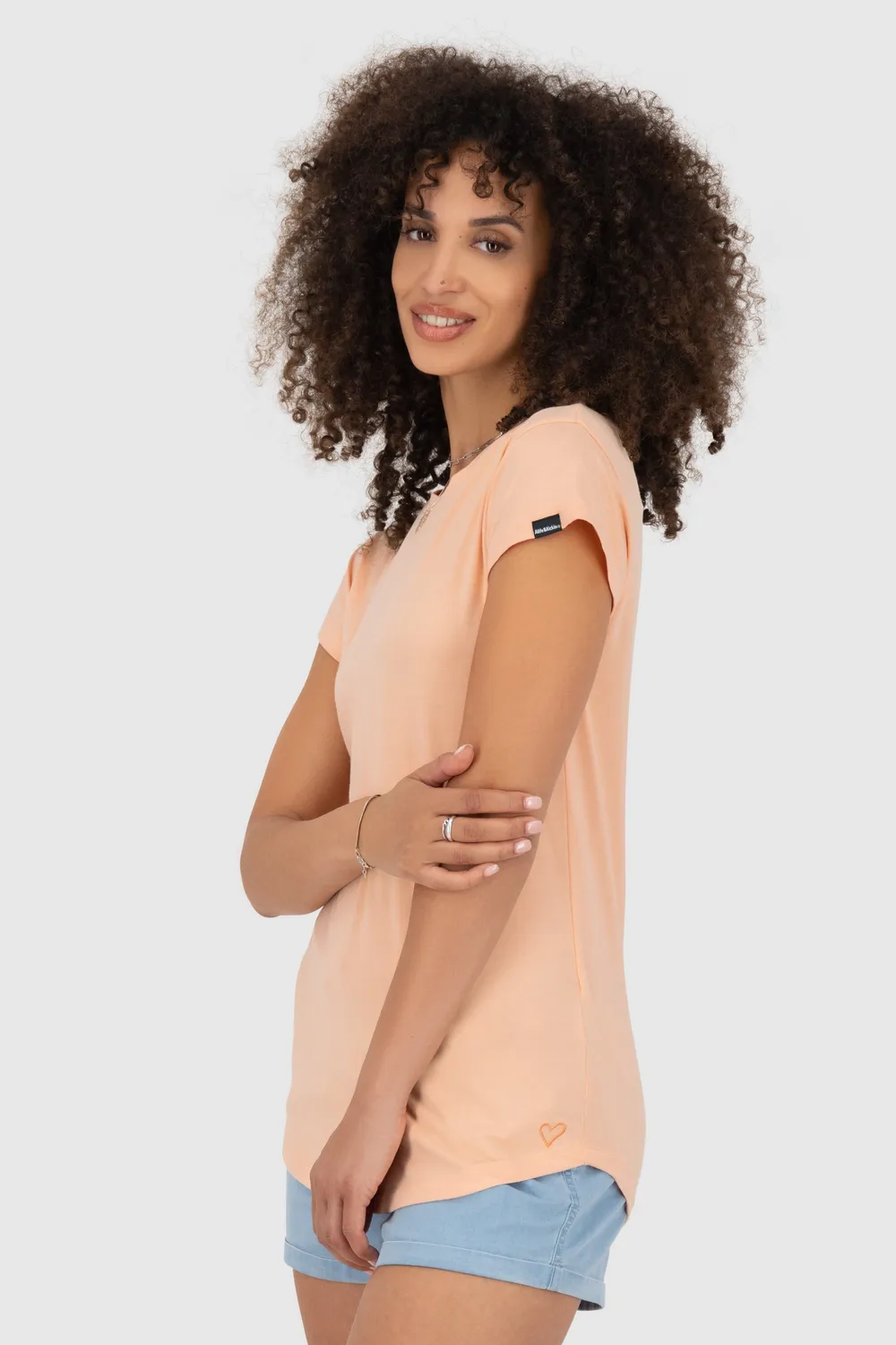 Alife & Kickin AriAK Shirt rosa Damen T-Shirt Viskose