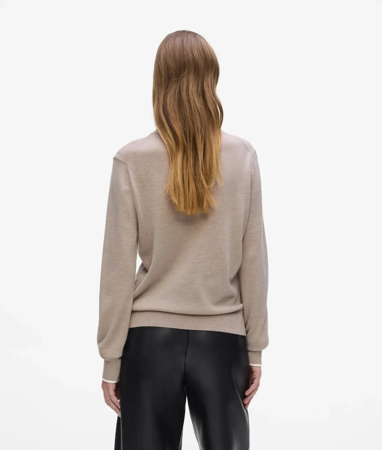 Karl Lagerfeld Merino Pullover Rundhals Wollpullover