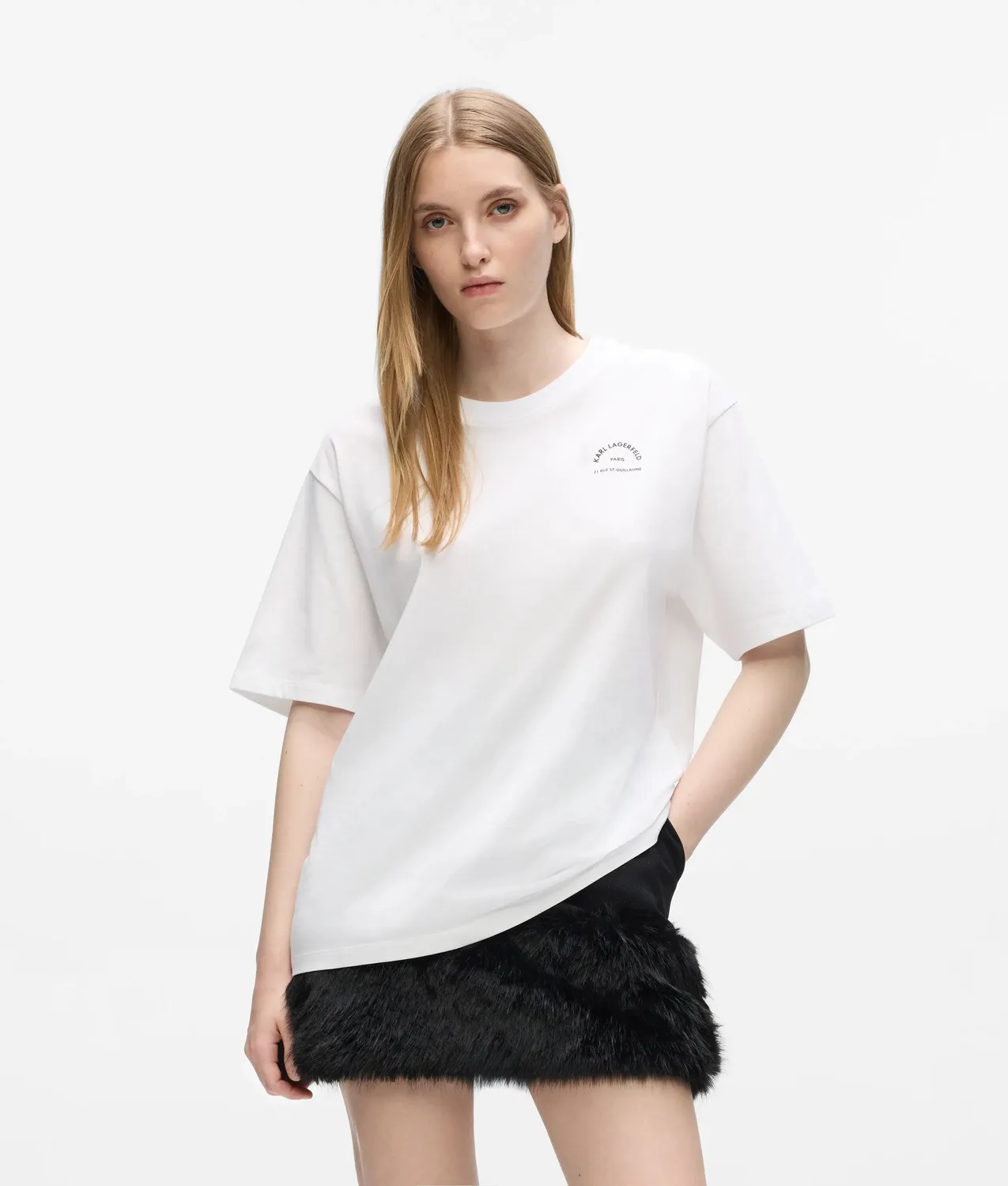 Karl Lagerfeld Rue St-Guillaume T-Shirt oversized Bio