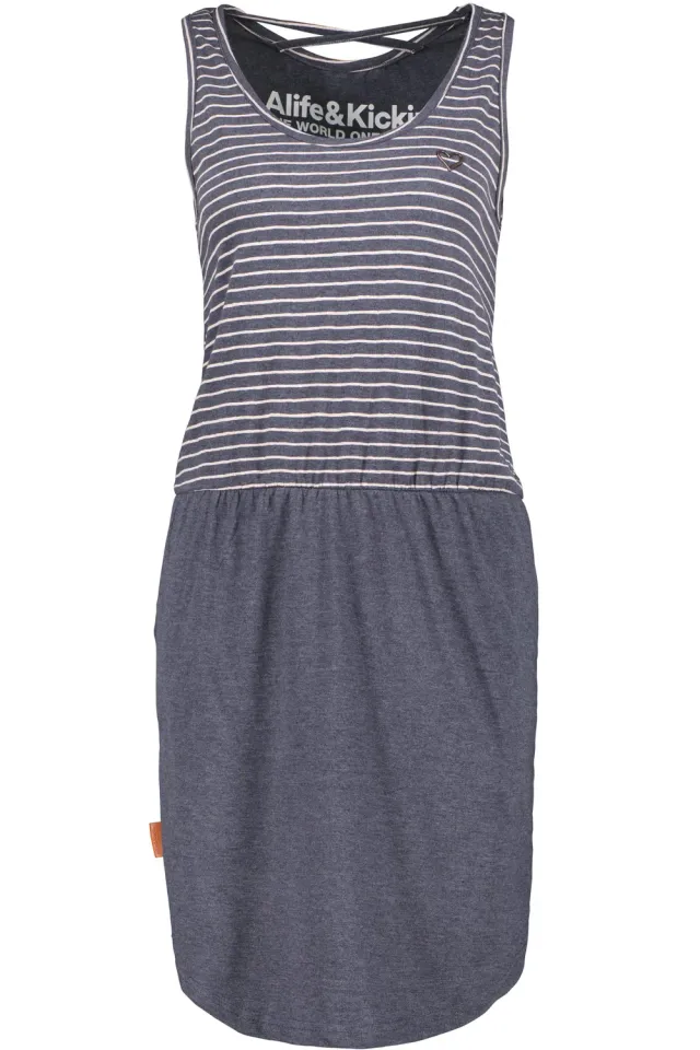 Alife & Kickin RosalieAK Jerseykleid Dunkelblau Print