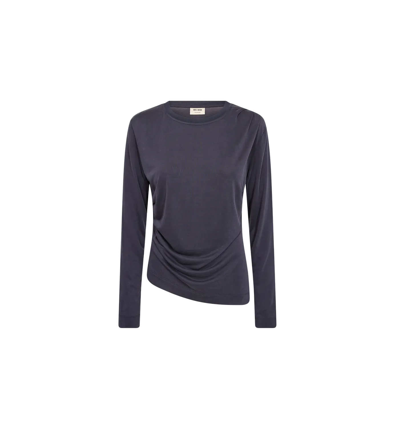 Mos Mosh MMAmi Draped Langarmshirt Delicioso Modal figurbetont
