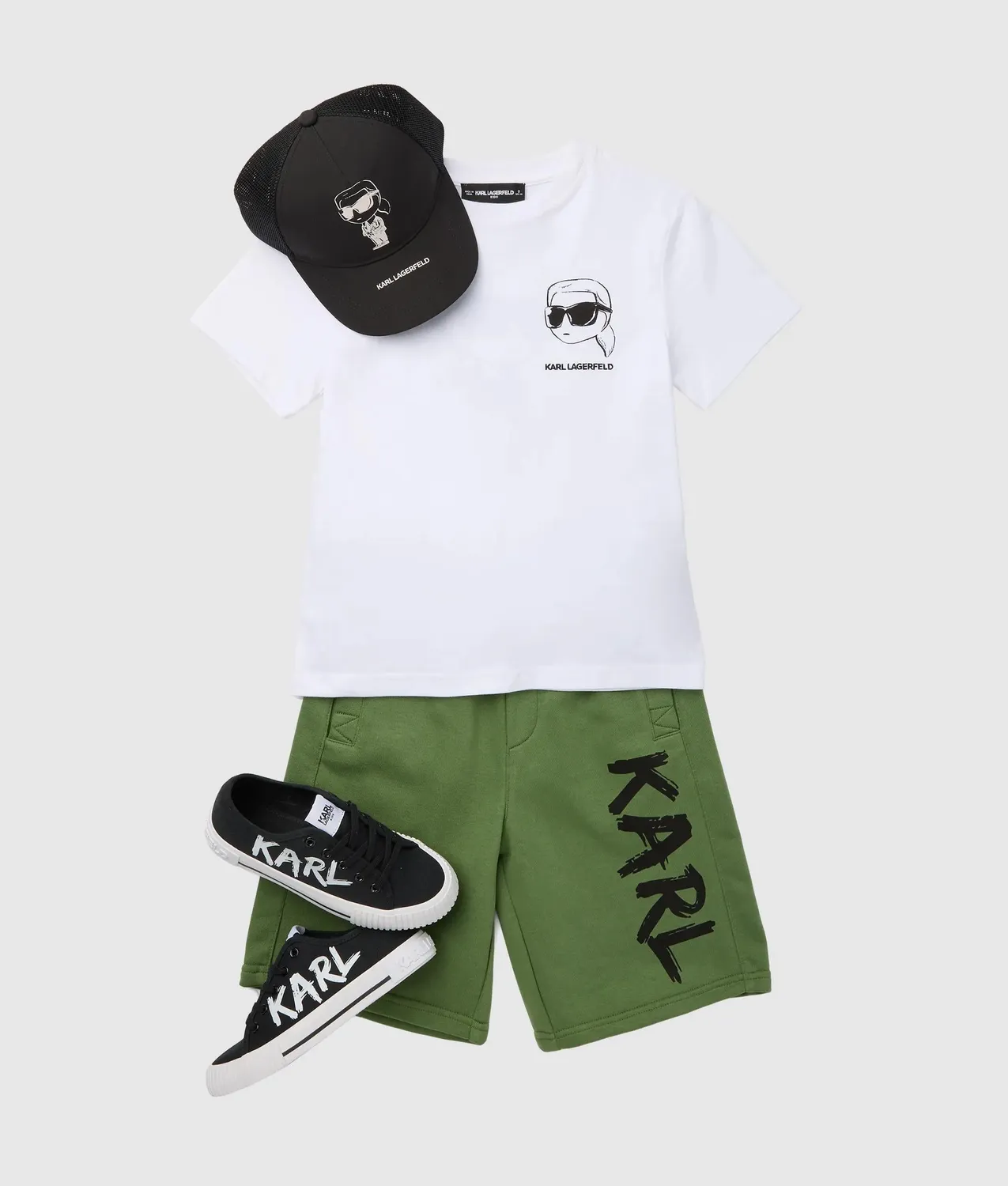 Karl Lagerfeld Boys Ikon Outline T-Shirt Größe 8Y