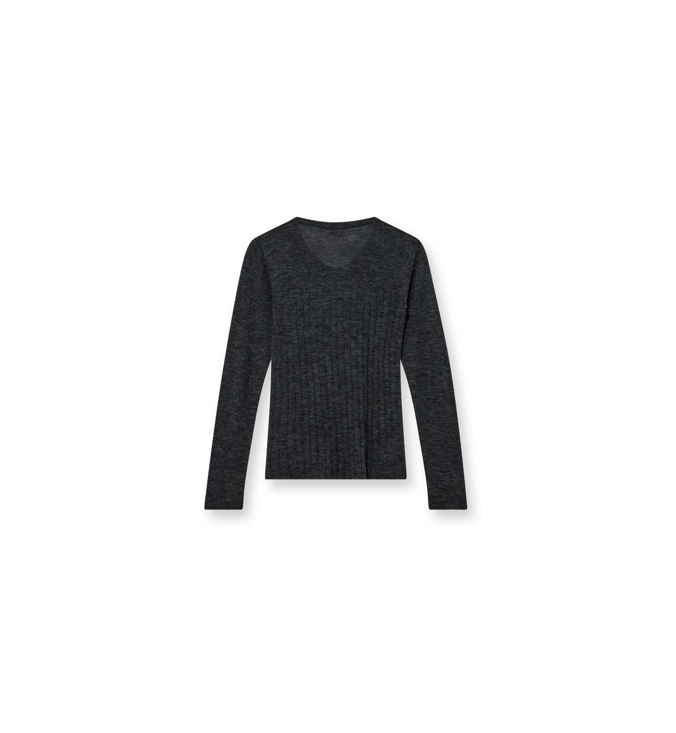 Mos Mosh MMHGentle Hug Knit Pullover Grey Melange Regular