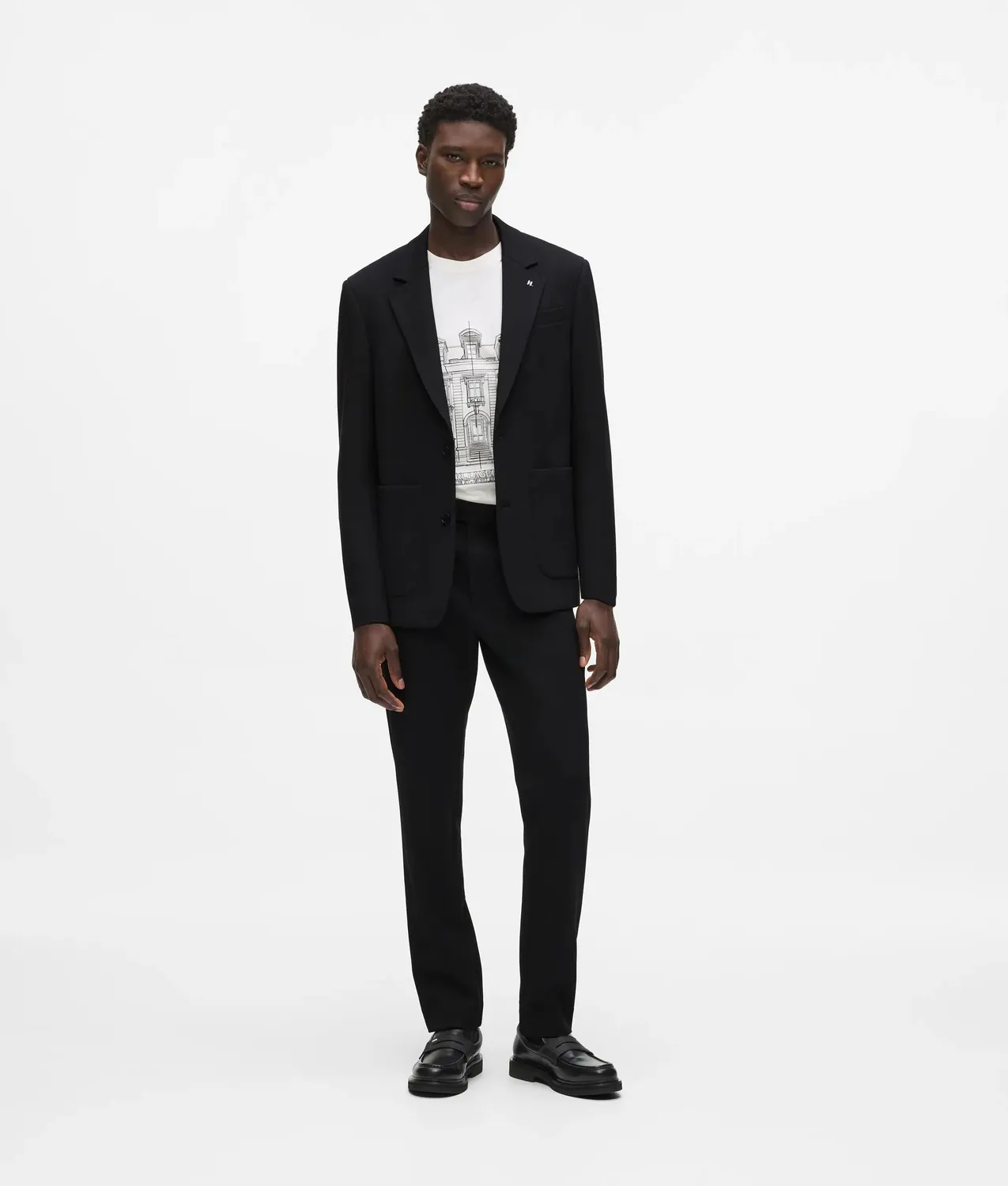 Karl Lagerfeld Patch Pocket Punto Blazer Sakko