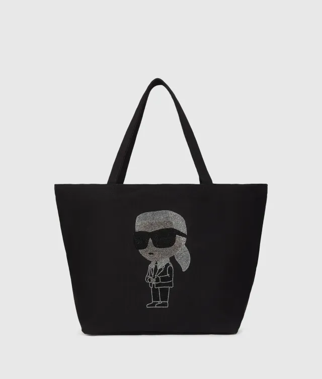 Karl Lagerfeld Ikon Rhinestone Shopper Baumwolle
