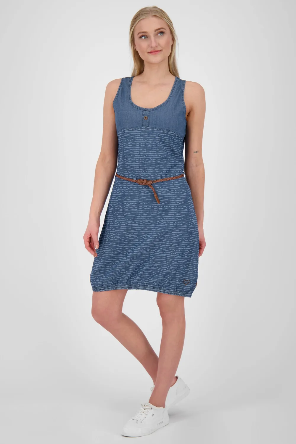 Alife & Kickin DojaAK DNM Top Dress Blau Denim