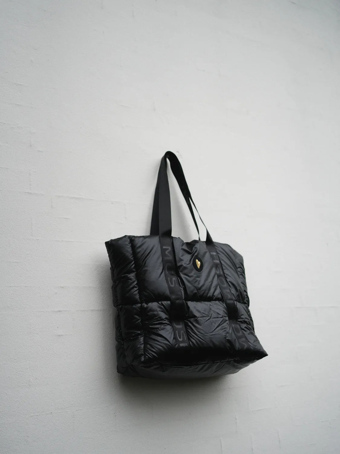 Mos Mosh MM Nova Bag Black White gesteppt
