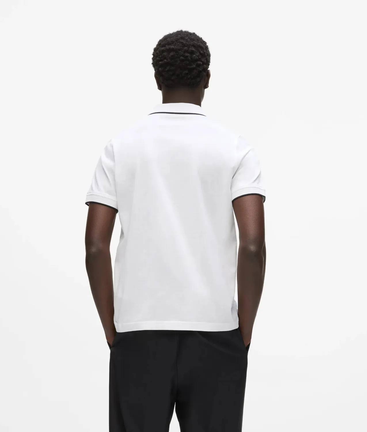 Karl Lagerfeld Polo Monogramm Herren Struktur