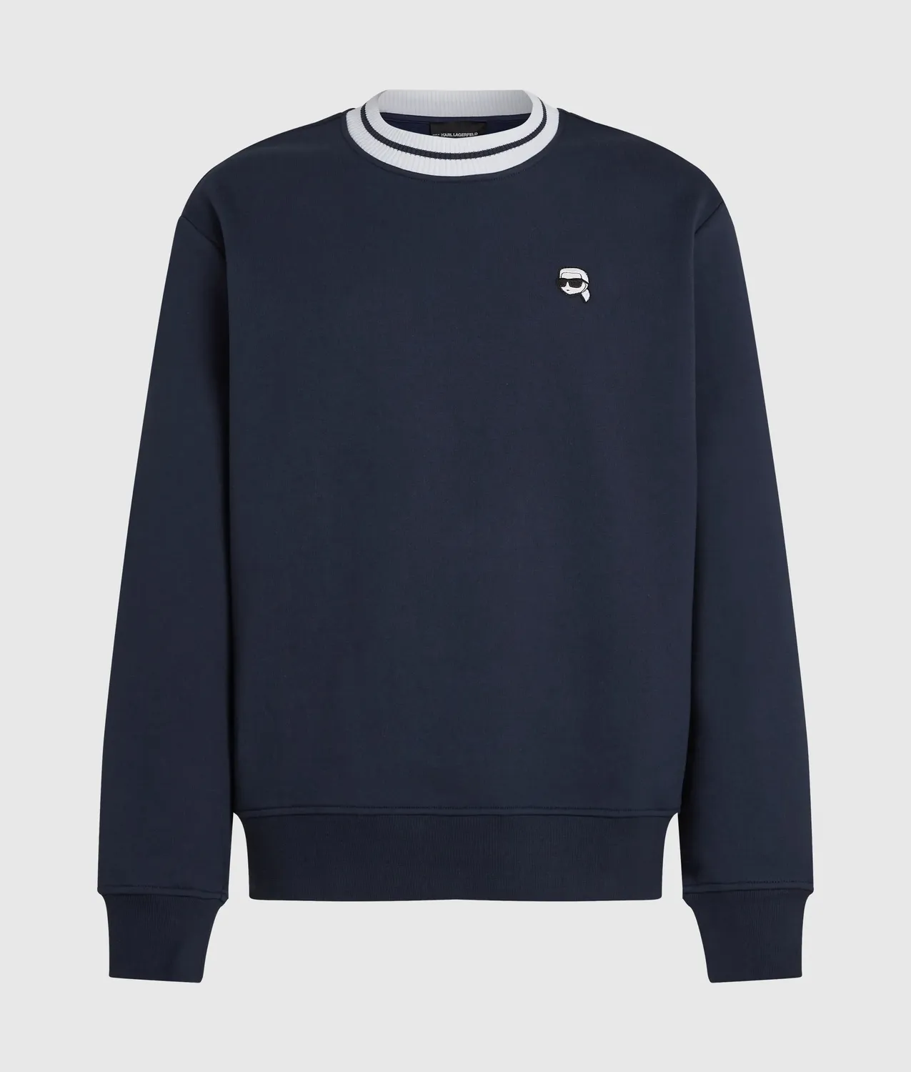 Karl Lagerfeld Ikon Striped Neck Sweatshirt XS-XXL Gestreift