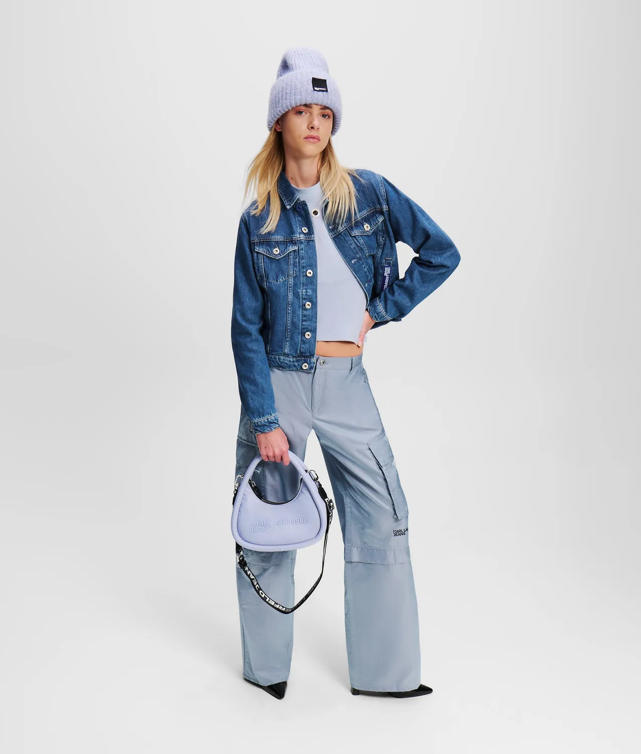 Karl Lagerfeld Regular-fit Jeansjacke Denim Damen blau