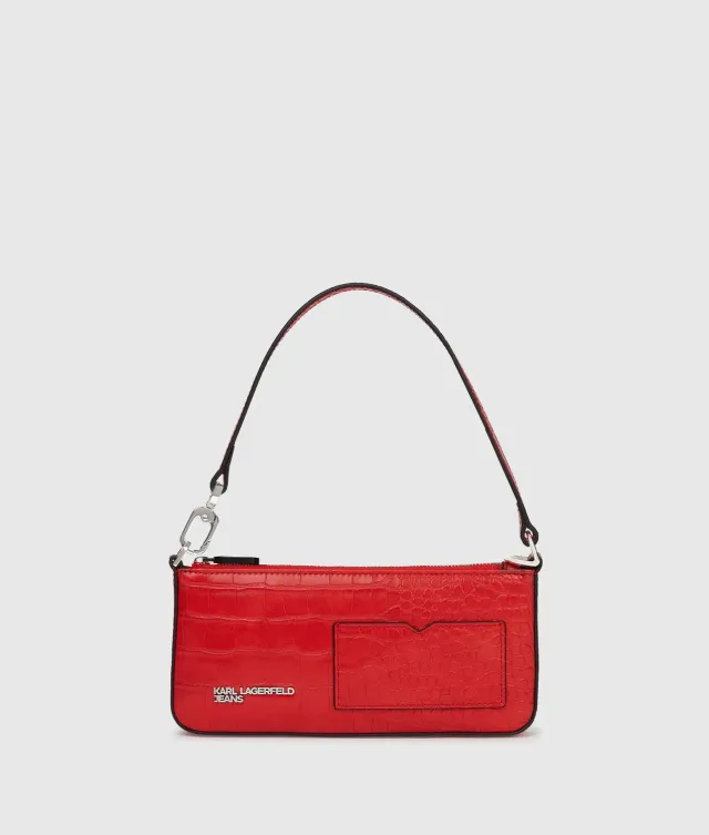 Karl Lagerfeld KL Jeans Croco-Pouchette One Size Krokoprint