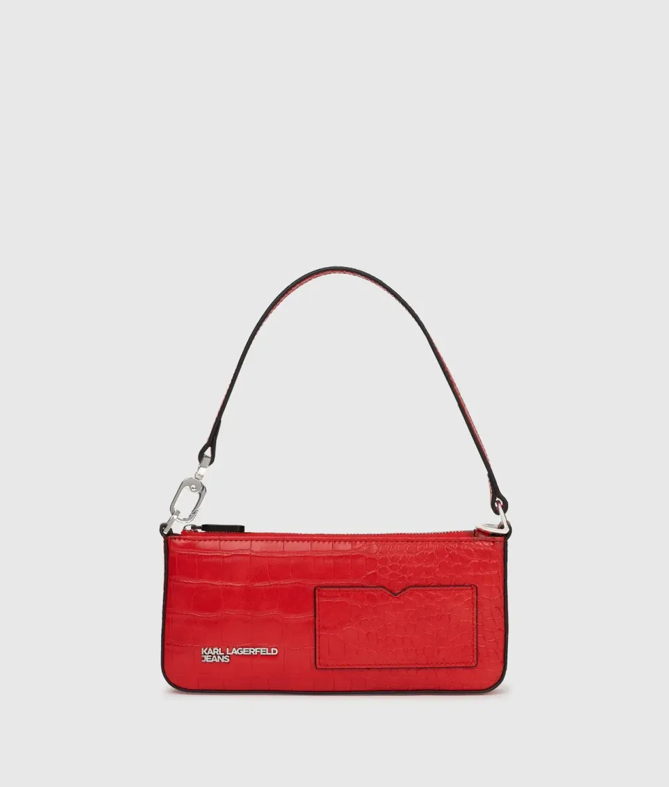 Karl Lagerfeld KL Jeans Croco-Pouchette One Size Krokoprint