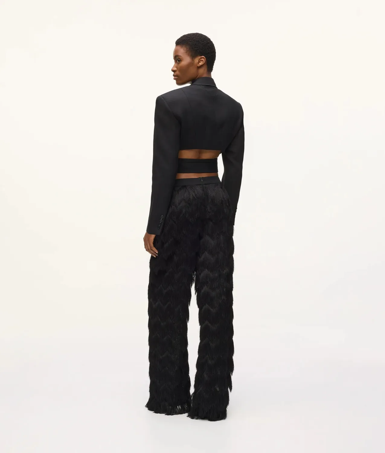 Karl Lagerfeld KL Studio Fringe Pants Hose Fransen