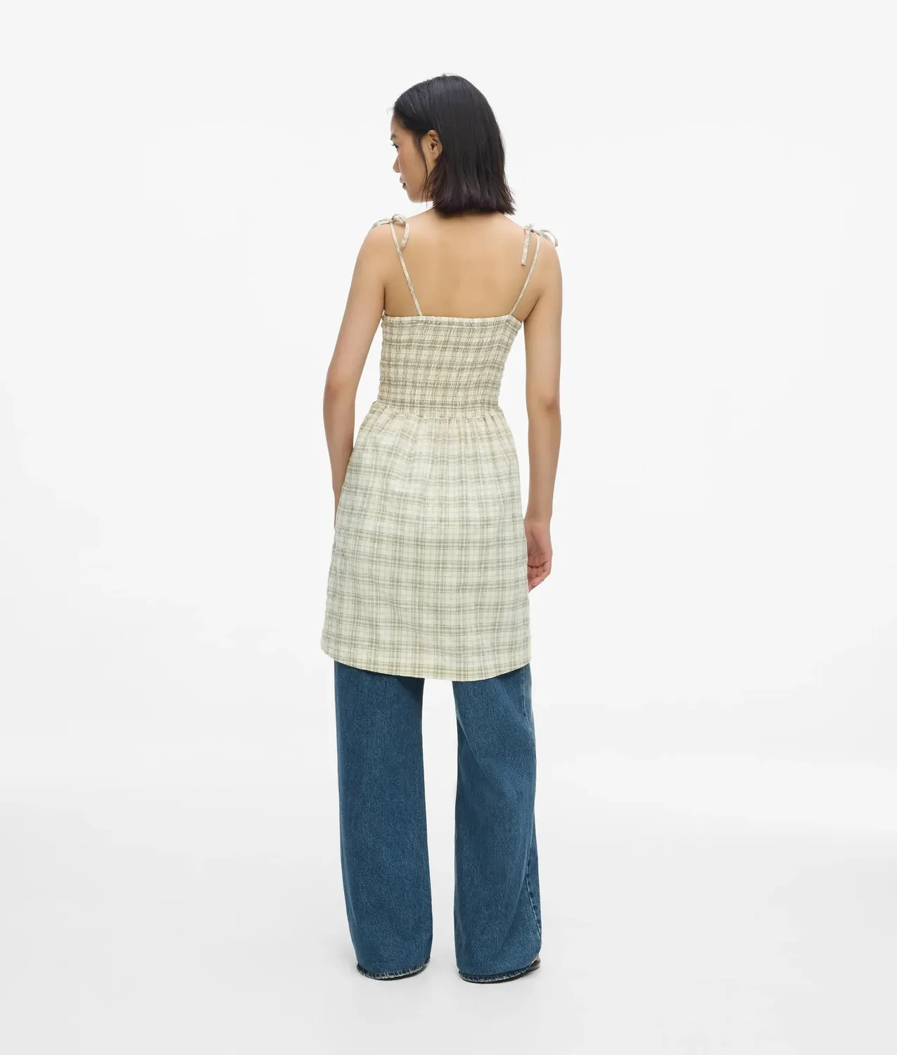 Karl Lagerfeld Checked Strappy Minikleid Karo Damen